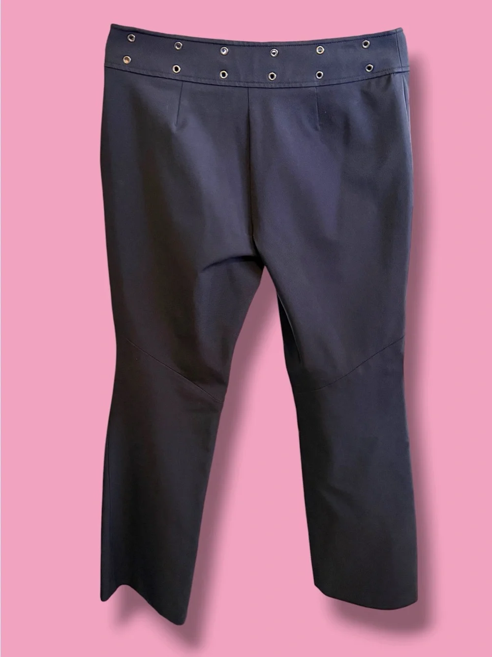 Ralph Lauren Black Pants with Red Logo Trim 90’s Vintage